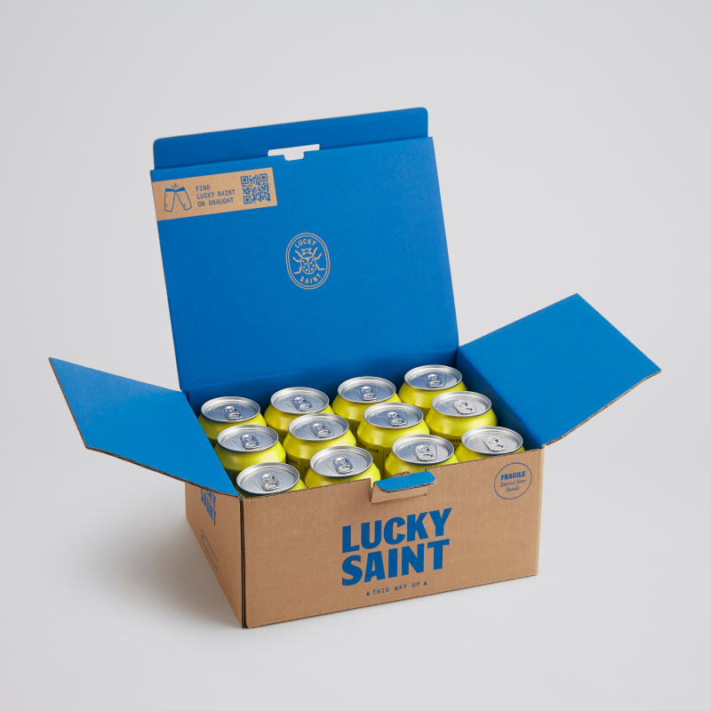 Lemon Lager Cans