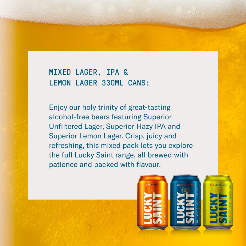 Mixed Lager, IPA & Lemon Lager 330ml Cans
