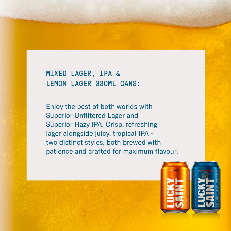 Mixed: Lager, IPA Cans