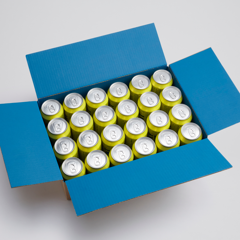 Lemon Lager Cans