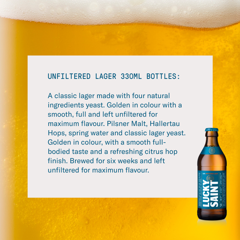 Unfiltered Lager 330ml Bottles