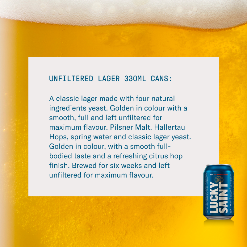 Unfiltered Lager Cans