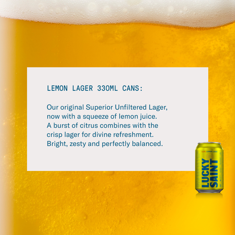 Lemon Lager Cans